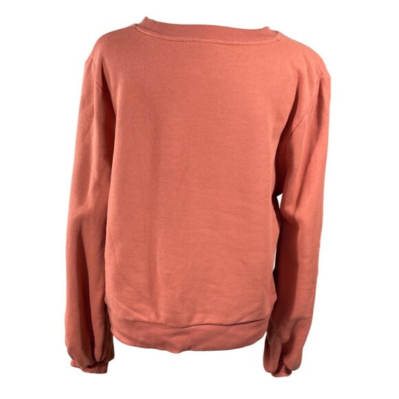 A New Day Sweatshirt Puff Sleeve Peach Size XL Extra Large (READ) - Picture 3 of 7